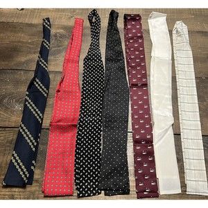 Vintage Silk Tie Japan Lot Of 7. 42/44/46 Inch